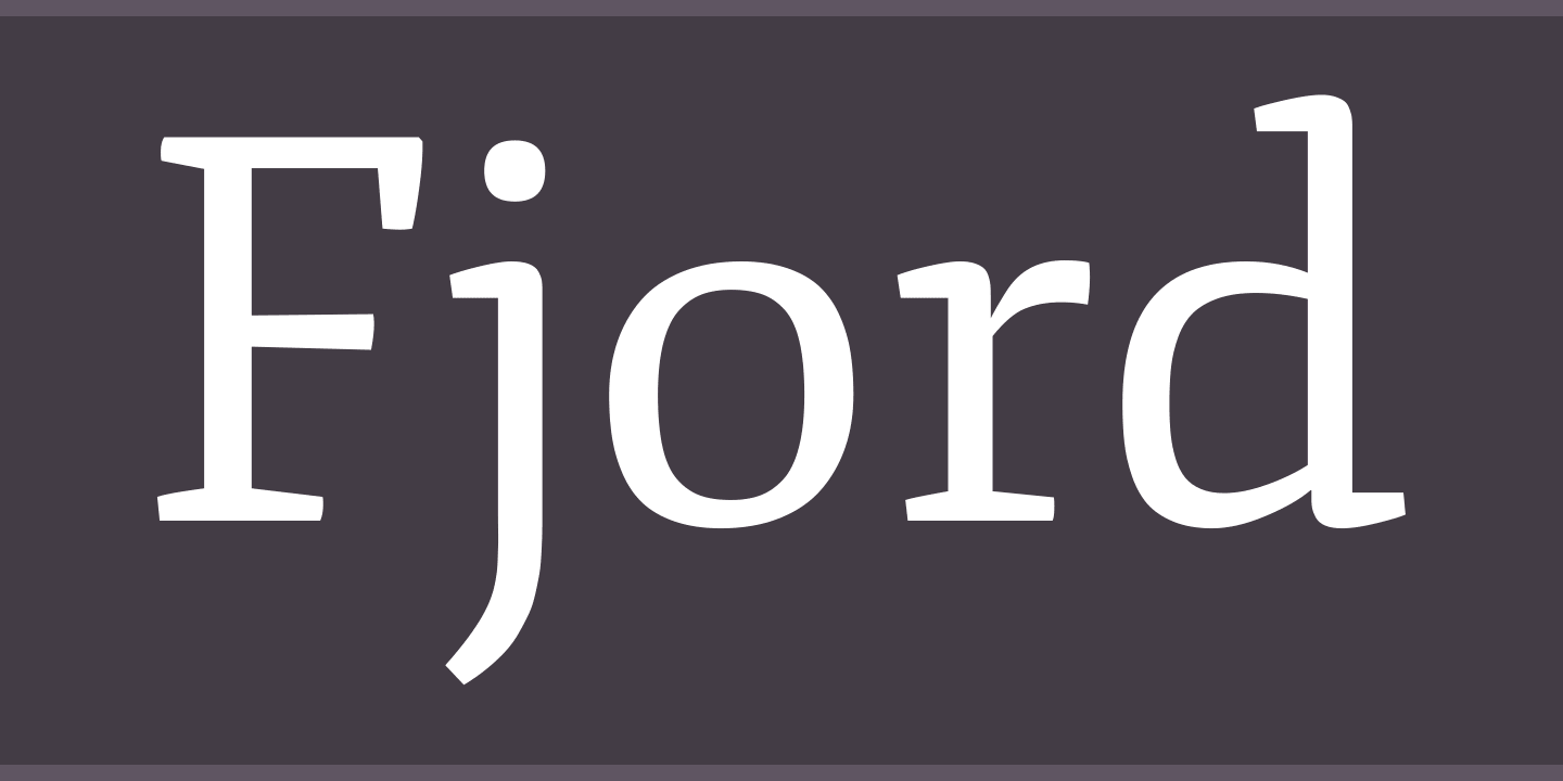 Fjord Font